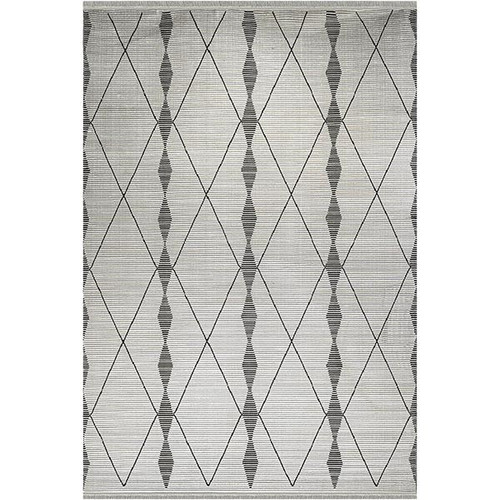 فرش ماشینی سیزان طرح 40148b بژ مدرن ویکرون برجسته