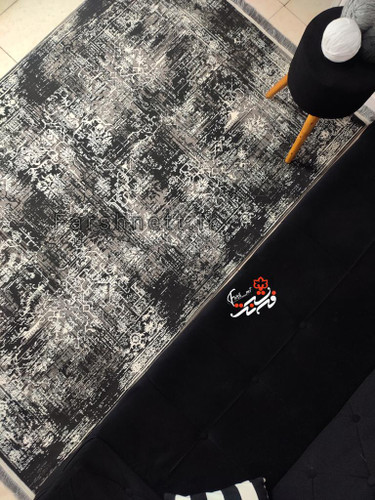 فرش ماشینی لوتوس طرح ۹۰۱۷ مشکی