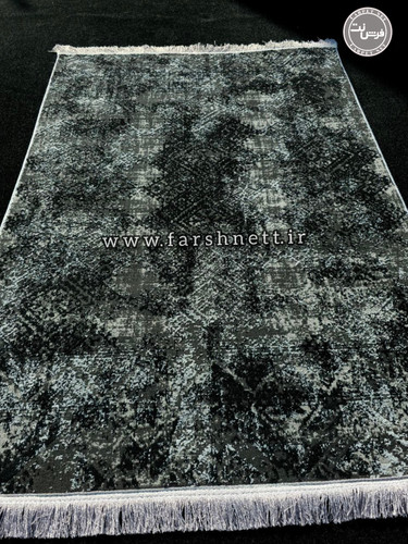 فرش ماشینی سامر طرح ۹۷۱۵ مشکی