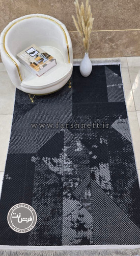 فرش ماشینی سامر طرح ۹۷۲۷ مشکی